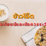 ข้าวโอ๊ตกับประโยชน์ต่อสุขภาพและข้อควรระวัง
