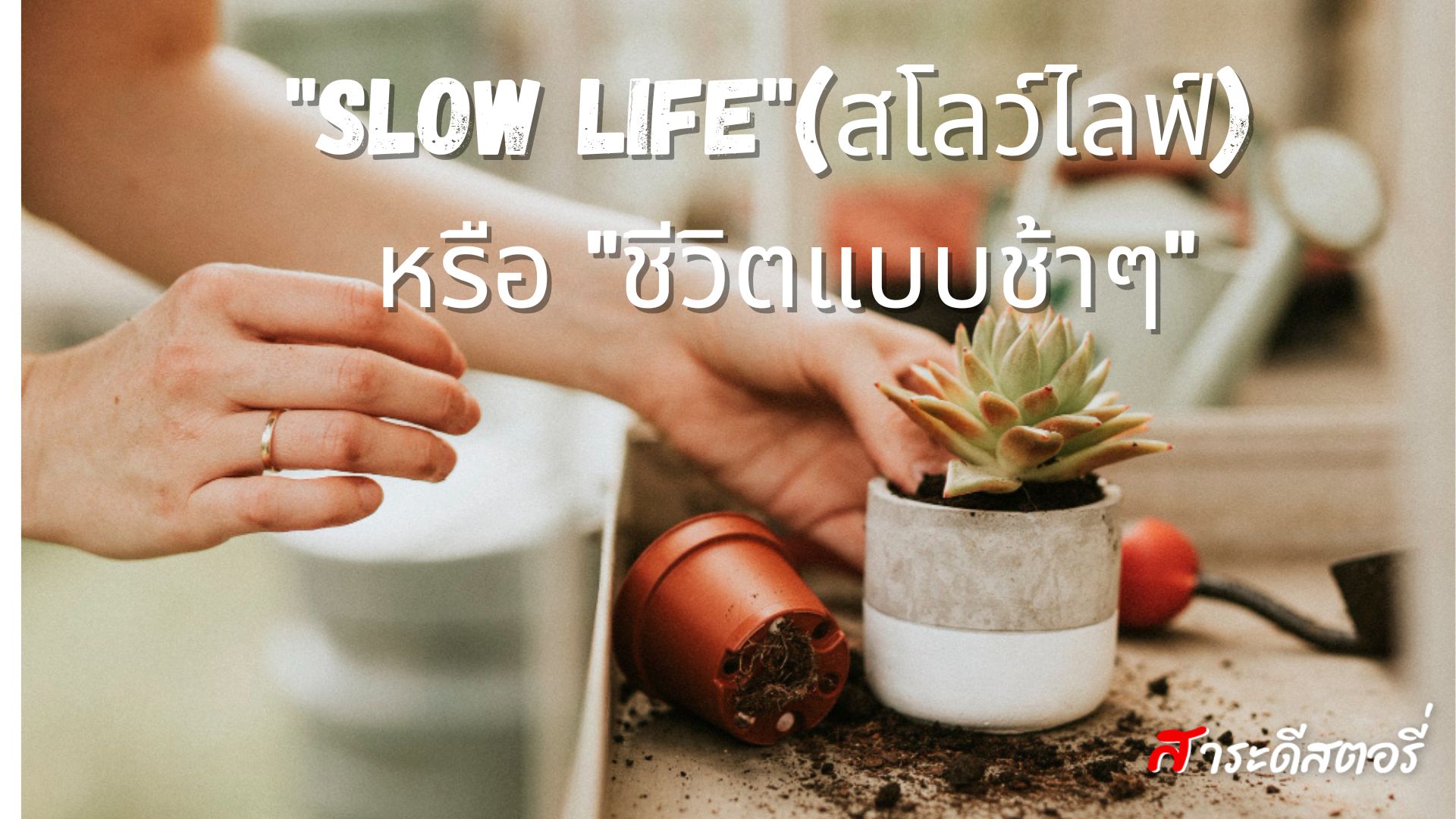 "Slow life"(สโลว์ไลฟ์) หรือ "ชีวิตแบบช้าๆ"