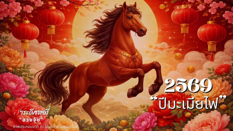 ดวงจีนปี 2569 ปีมะเมียไฟ (นักษัตรจีนปีม้า ตามฮวงจุ้ยจีน) แยกตาม 12 นักษัตรจีน