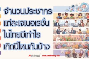 จำนวนประชากรแต่ละเจเนอเรชั่นในไทย